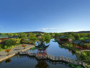 Ancient garden 3D Model