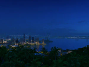 城市夜景 3D 模型