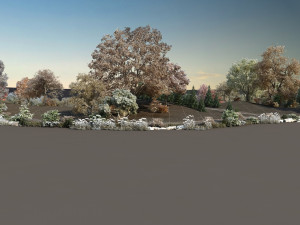 Riverside in autumn 3D Model