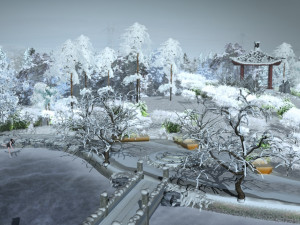 Snow scene Model 3D