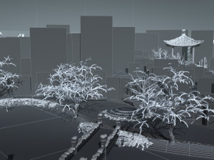 Snow scene Model 3D