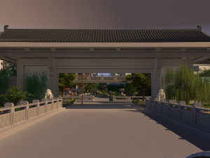 Building entrance Modèle 3D