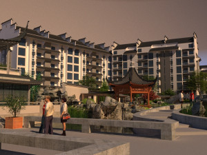 Building entrance Modèle 3D