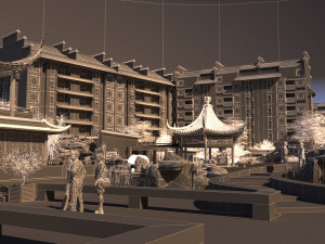 Building entrance Modèle 3D