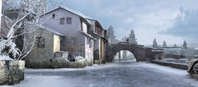 Snow scene Modello 3D .c4d .max .obj .3ds .fbx .stl .blend 