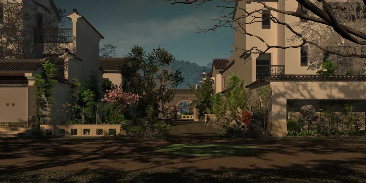 Landscape architecture 3D Model .c4d .max .obj .3ds .fbx .stl .blend 