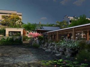 Landschapsarchitectuur 3D Model