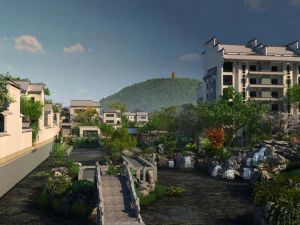 Landscape architecture 3D Model