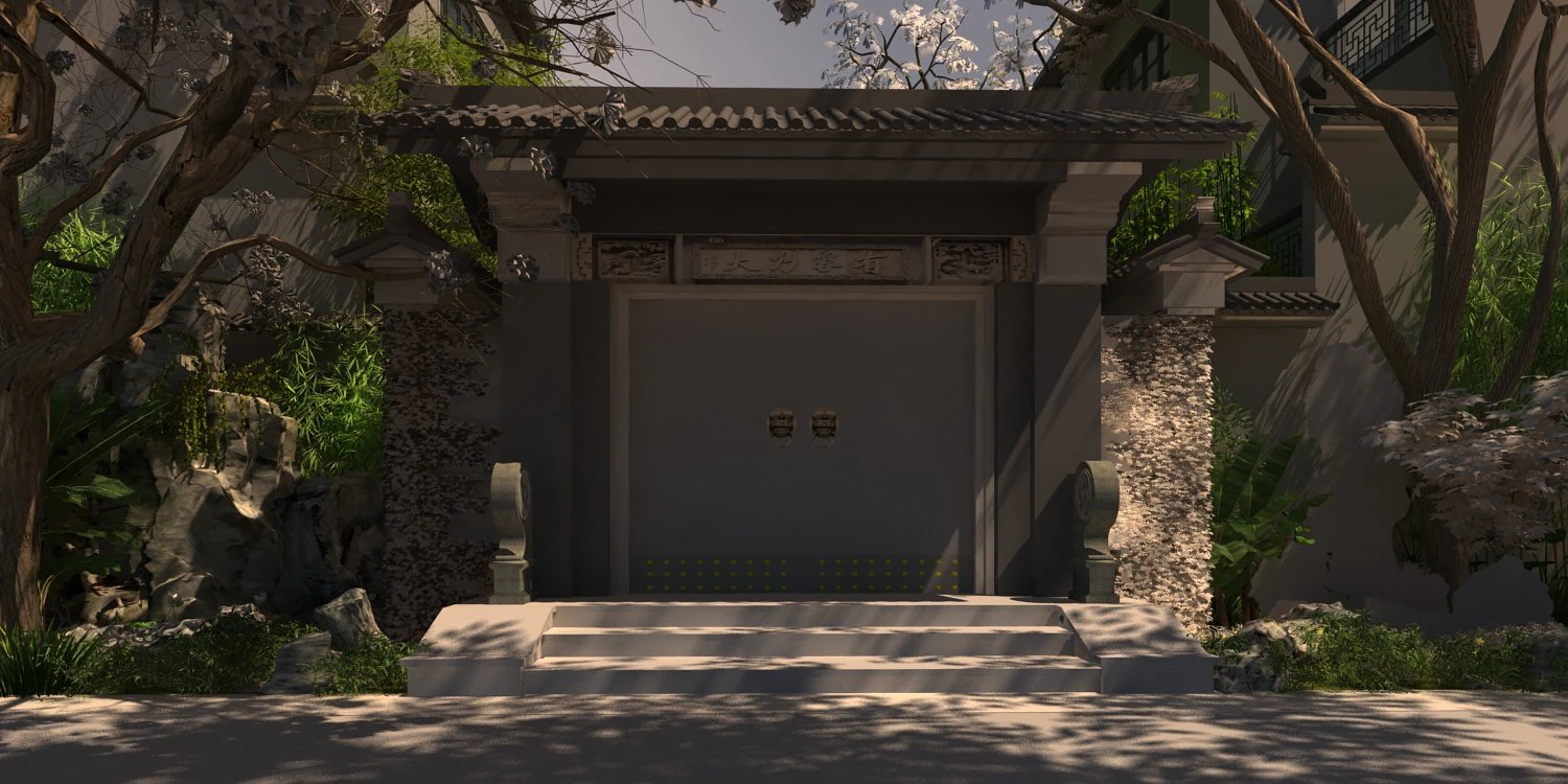 Landscape architecture 3D Model .c4d .max .obj .3ds .fbx .stl .blend
