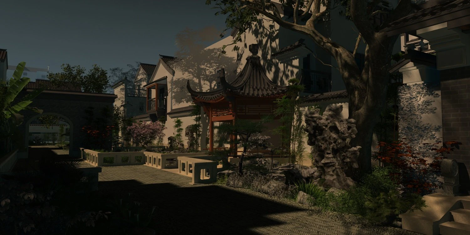 Landscape architecture 3D Model .c4d .max .obj .3ds .fbx .stl .blend 
