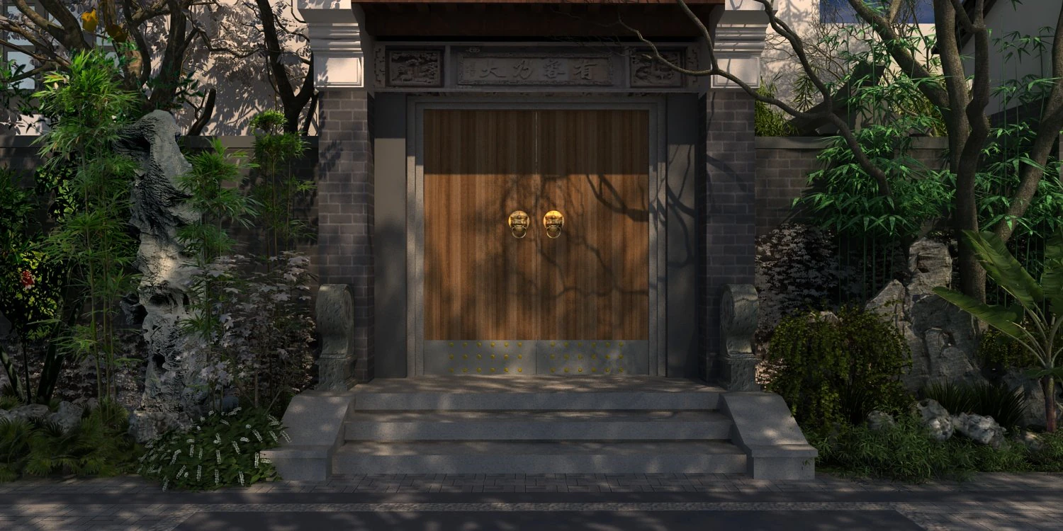Landscape architecture 3D Model .c4d .max .obj .3ds .fbx .stl .blend