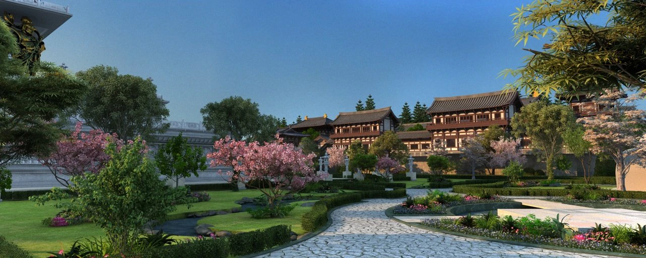 Ancient building 3D Model .c4d .max .obj .3ds .fbx .stl .blend