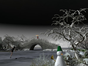 Snow scene 3Dモデル