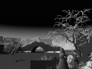 Snow scene 3D Model
