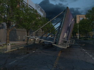 Building collapsed 3D Model