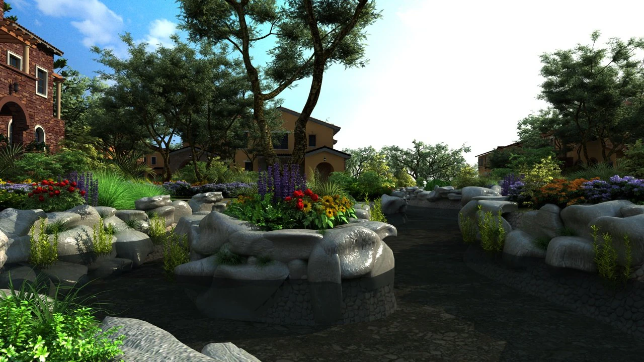 Villa 3D Model .c4d .max .obj .3ds .fbx .stl .blend