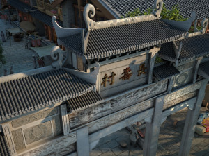 Decorated archway Modelo 3D