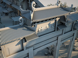 Decorated archway Modelo 3D