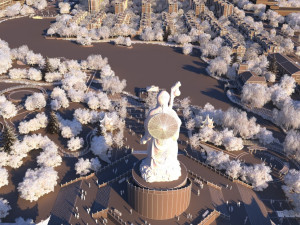 Longevity village Modèle 3D