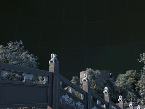 Stone bridge Model 3D
