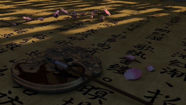 Calligraphy 3D-Modell .c4d .max .obj .3ds .fbx .stl .blend 