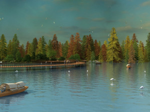 Lake boat 3D-Modell