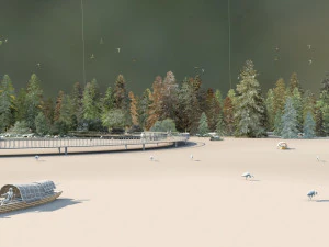 Lake boat 3D Model