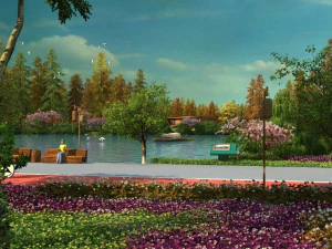 Balapan sepeda Model 3D