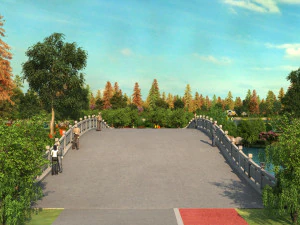 Bord du lac Modèle 3D