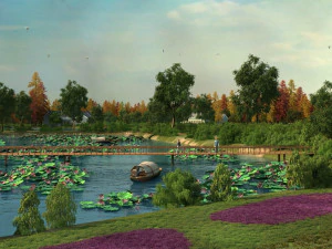 Staw Lotosu Model 3D