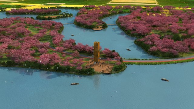 Overlooking the lake Modello 3D .c4d .max .obj .3ds .fbx .stl .blend 