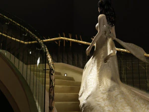 Woman going upstairs 3D Model