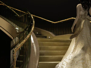 Woman going upstairs 3D Model