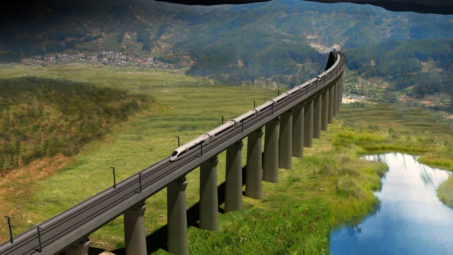 Railway 3D Model .c4d .max .obj .3ds .fbx .stl .blend 