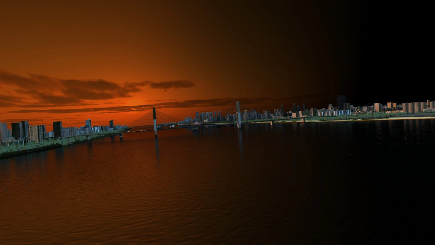 Sea bridge 3D Model .c4d .max .obj .3ds .fbx .stl .blend 
