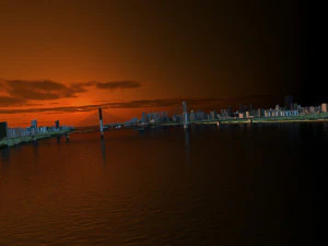 Морський міст 3D Модель