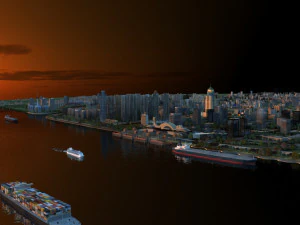 Sea bridge 3D Model