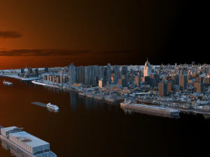 Sea bridge 3D Model