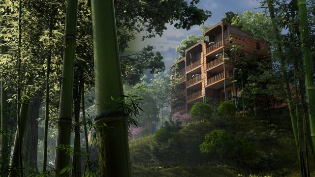 Mountain cabin Model 3D .c4d .max .obj .3ds .fbx .stl .blend 