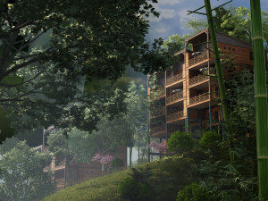 Mountain cabin Model 3D