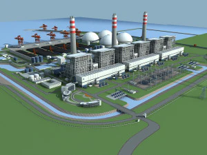 Enerji santrali 3D Model