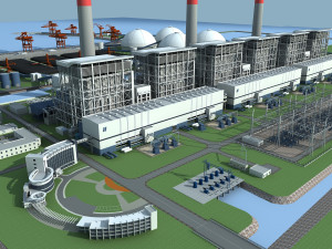 Power plant Modèle 3D