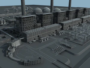 Power plant 3D Model