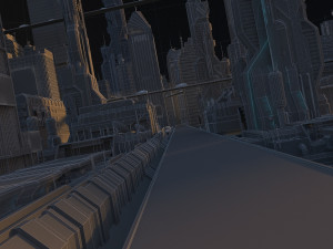 Futuristic city Model 3D