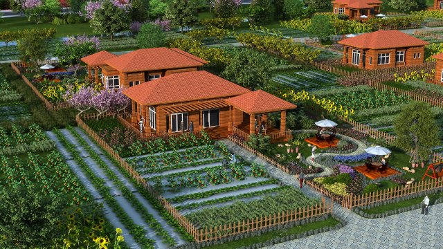 Farm 3Dモデル .c4d .max .obj .3ds .fbx .stl .blend 