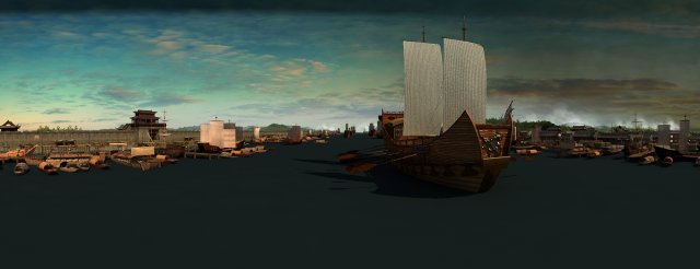 Ancient port 3D Model .c4d .max .obj .3ds .fbx .stl .blend 