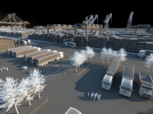 घाट 3D मॉडल