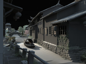 Ancient town 3D Model