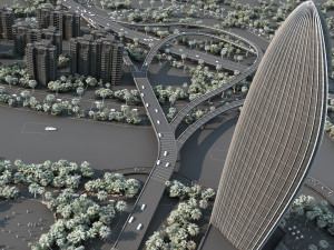 City building Model 3D