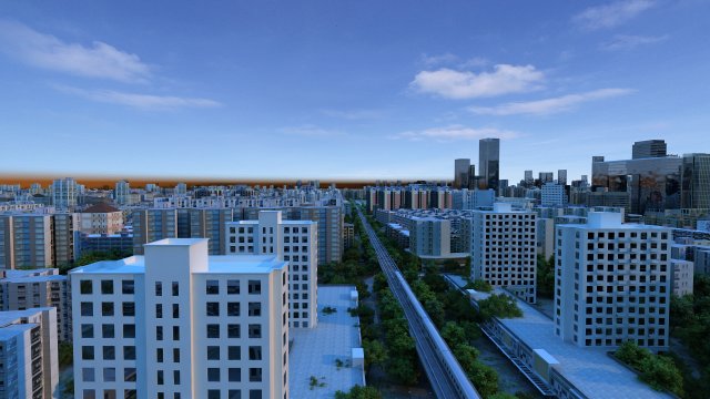 City building 3D 모델 .c4d .max .obj .3ds .fbx .stl .blend 
